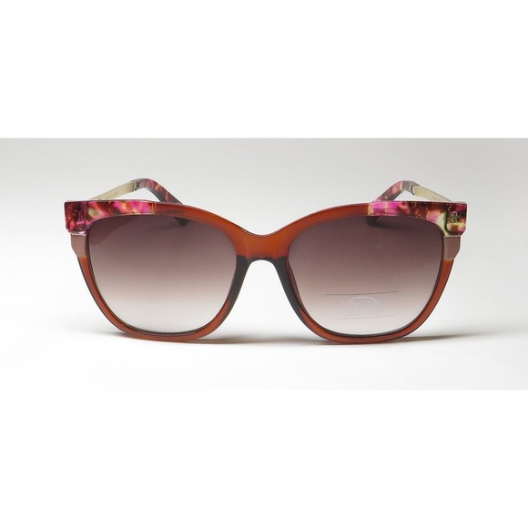 Oscar de la Renta Allure Sunglasses Brown Pink Tortoise Gold Elegant New main image 7